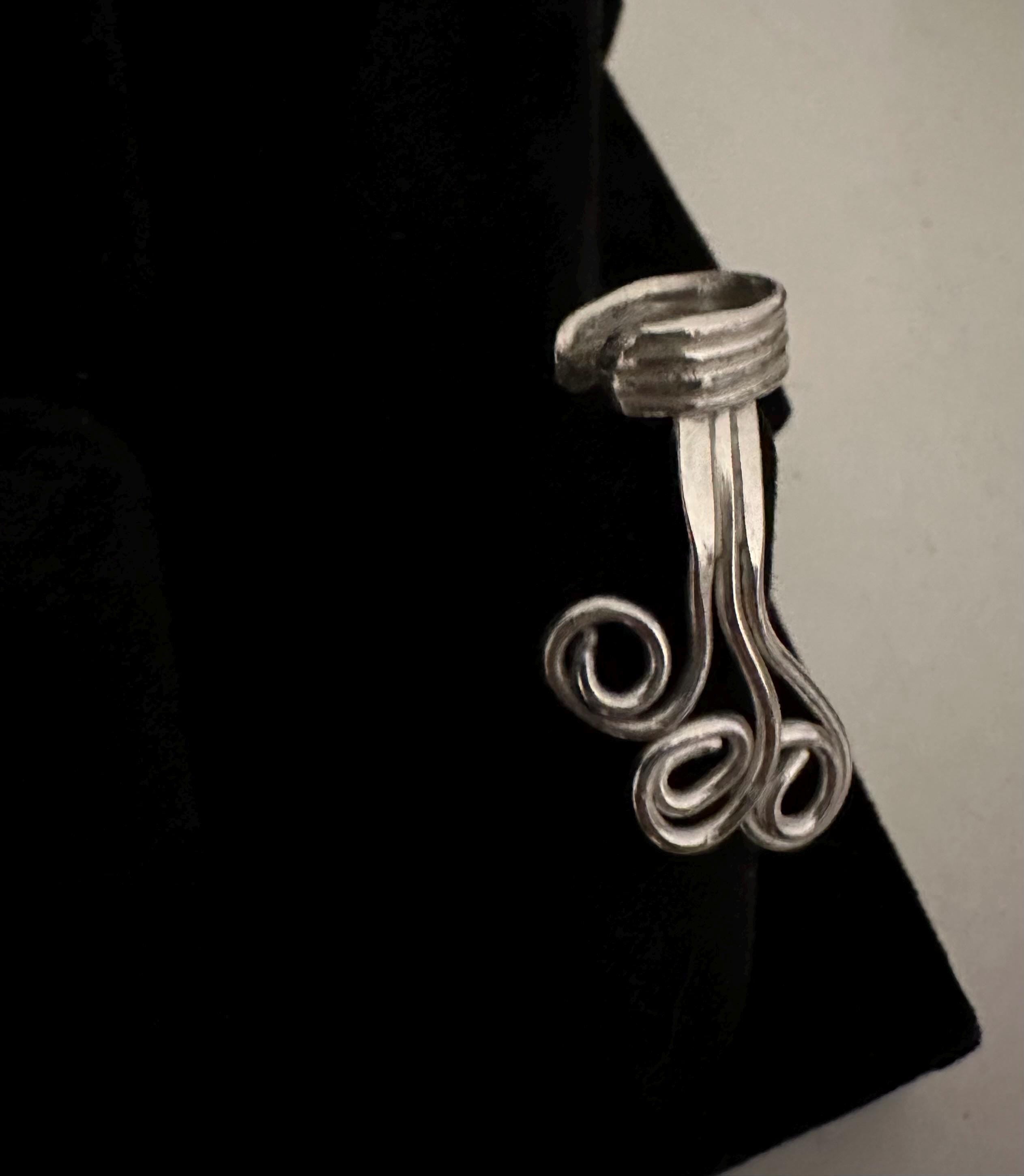 Silver Ear Cuff