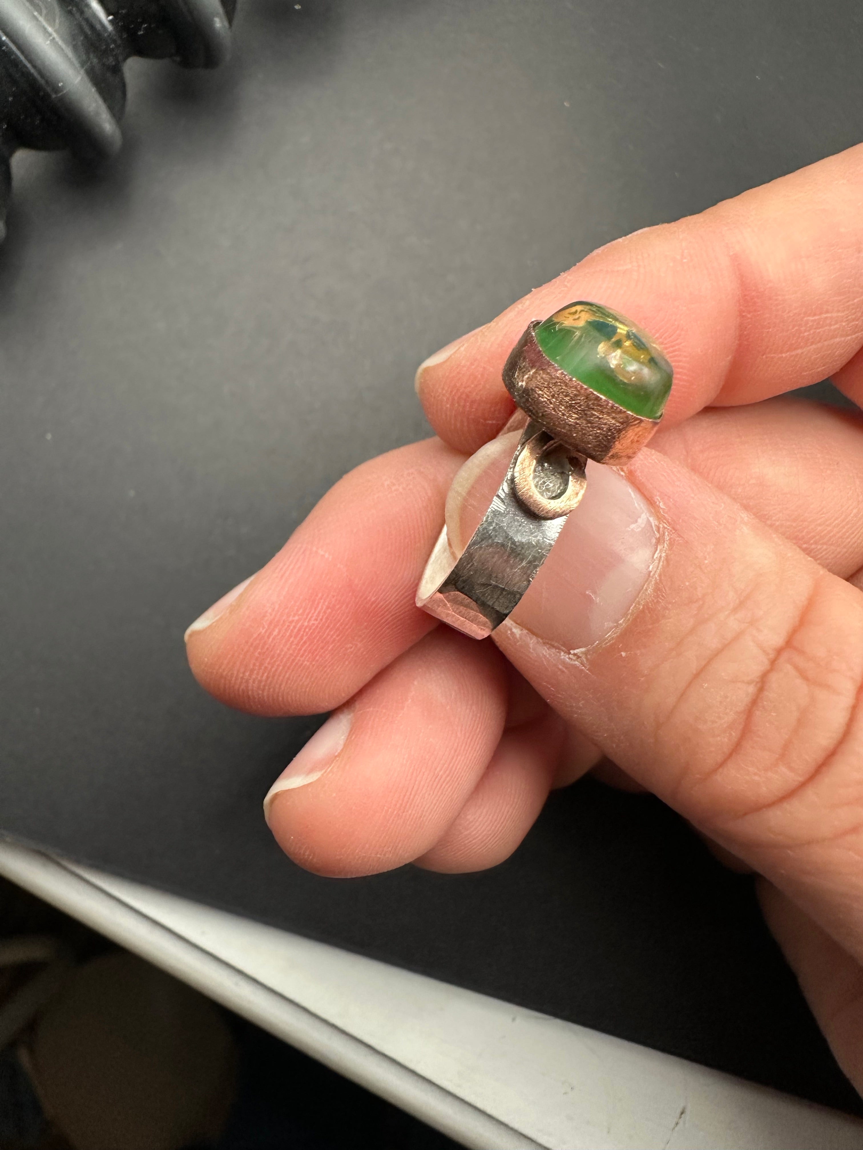 Green Butterfly Ring