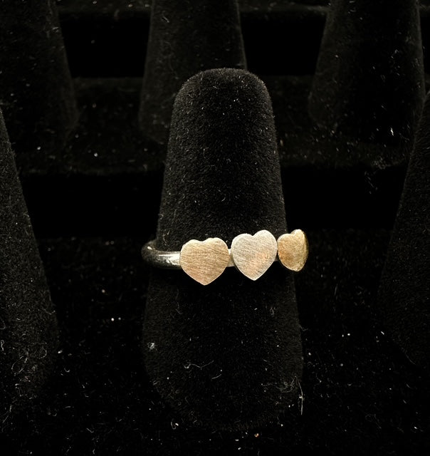 Triple Heart Ring