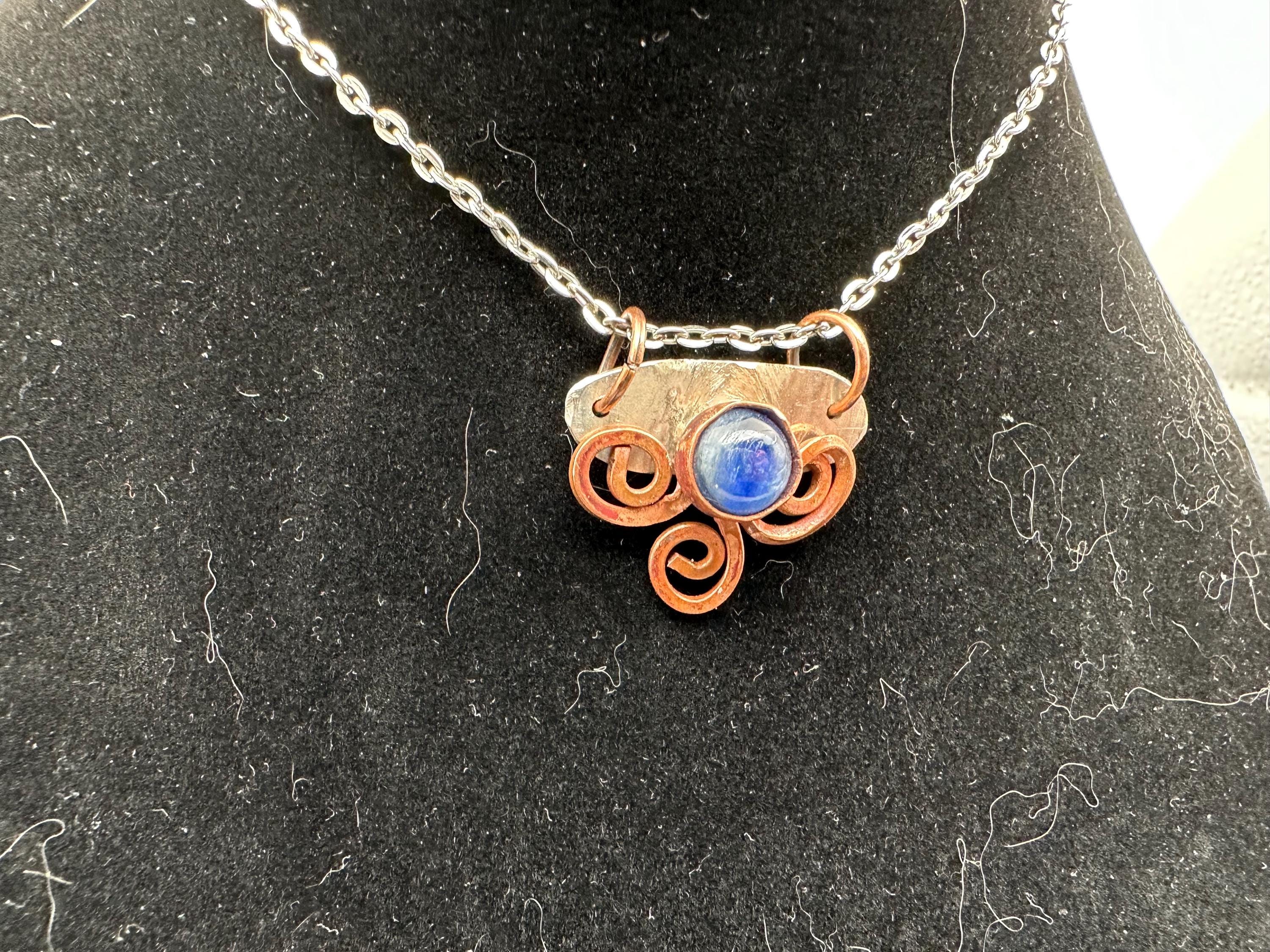 Silver and Copper Pendent